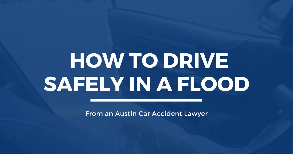 Driving safety tips during flood conditions.