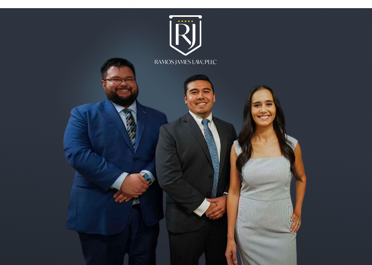 Laura Ramos James with her team at Ramos James Law.
